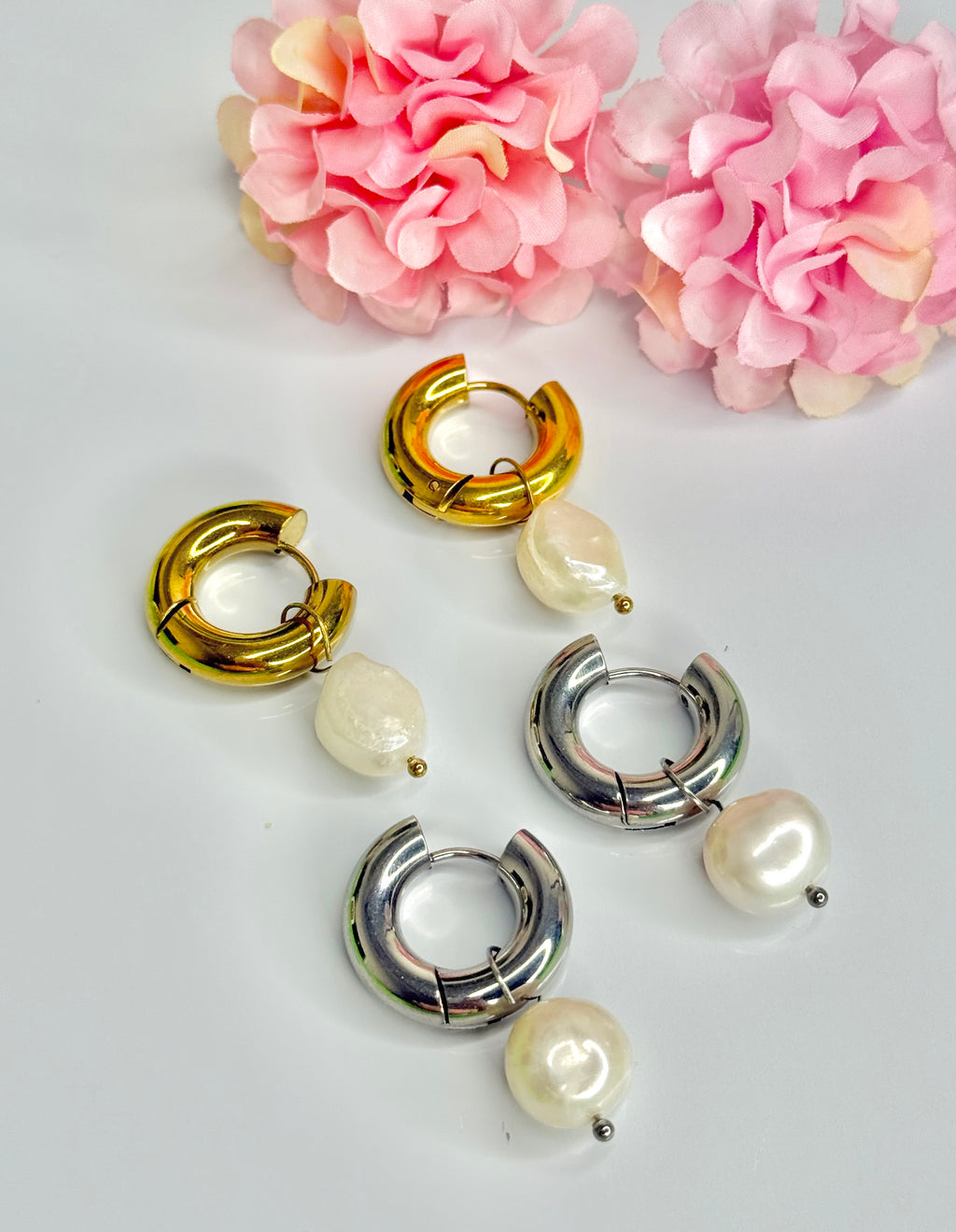 Aretes”perla”✨🌷