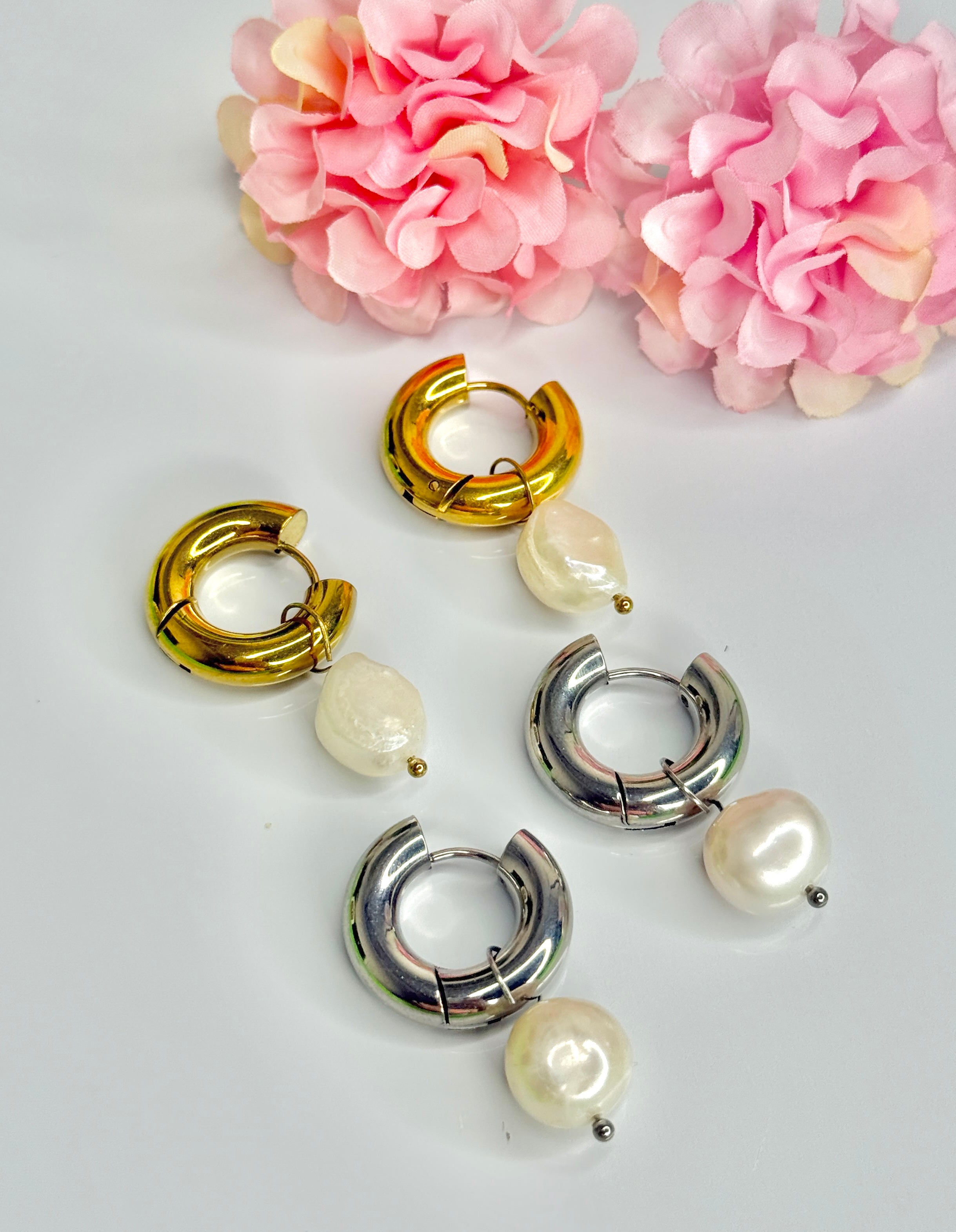 Aretes”perla”✨🌷