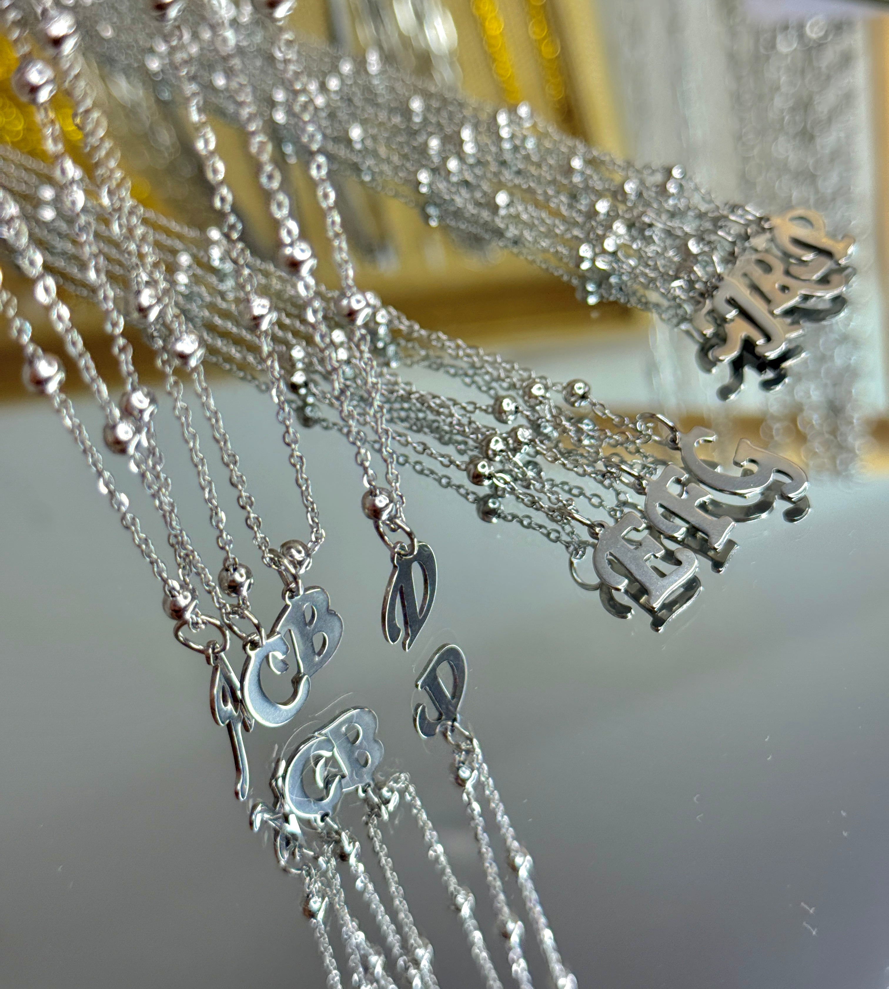 Necklace with initials