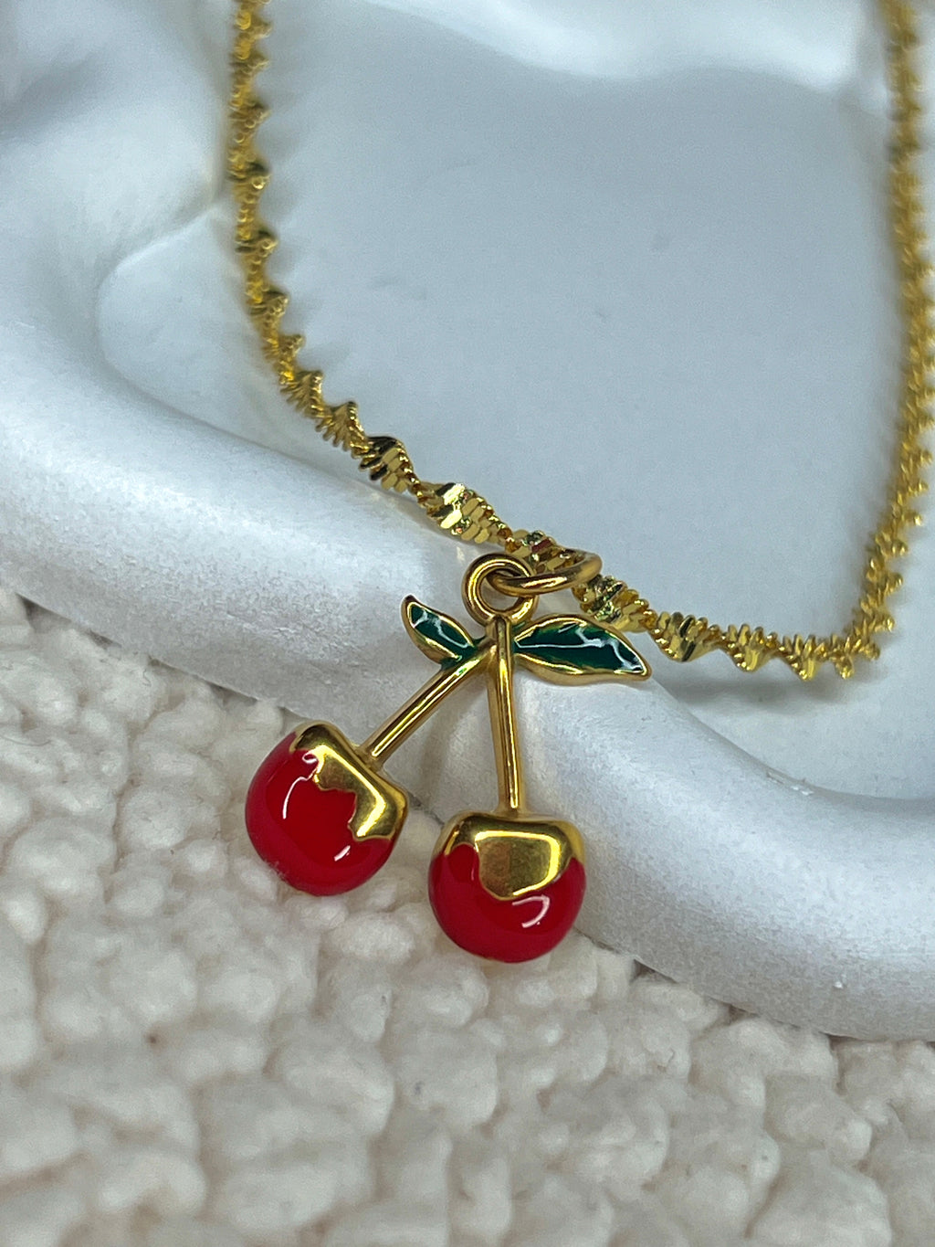 Cherries necklace