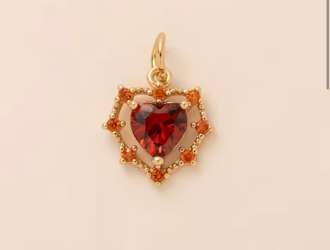 Red heart charm ♥️