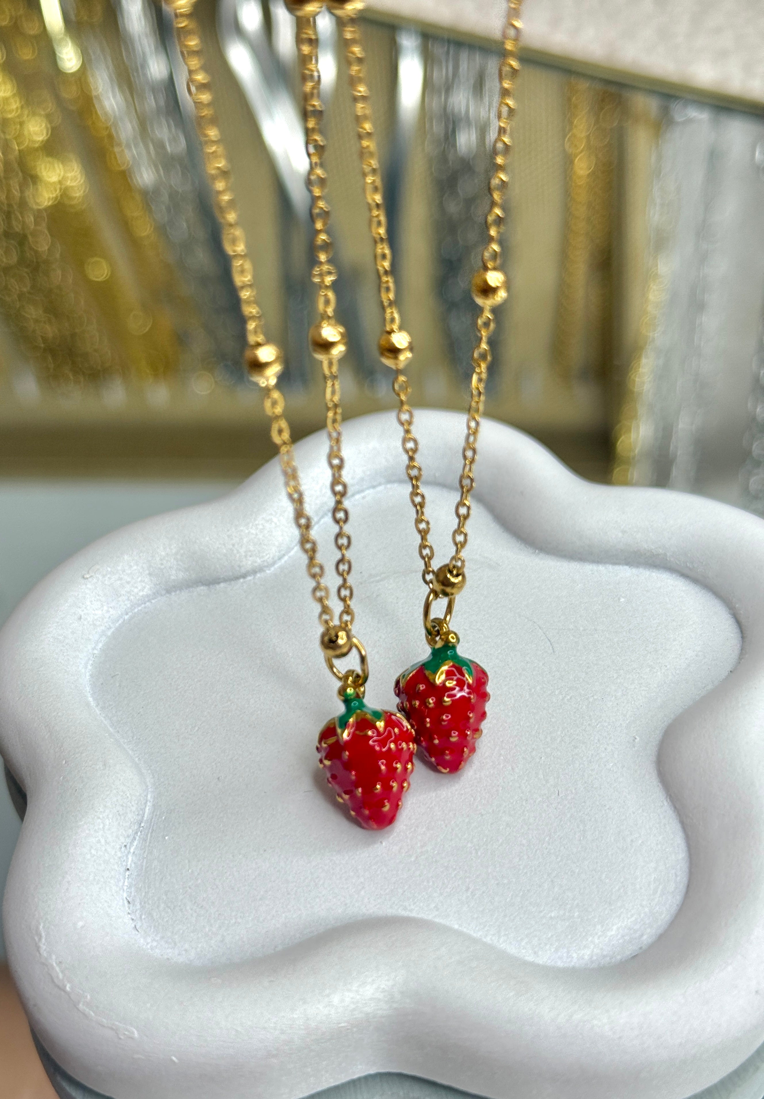 Strawberry necklace🍓