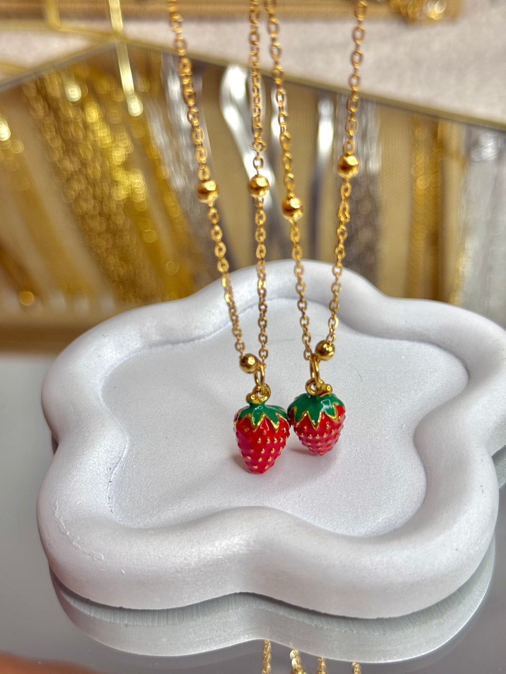 Strawberry necklace🍓