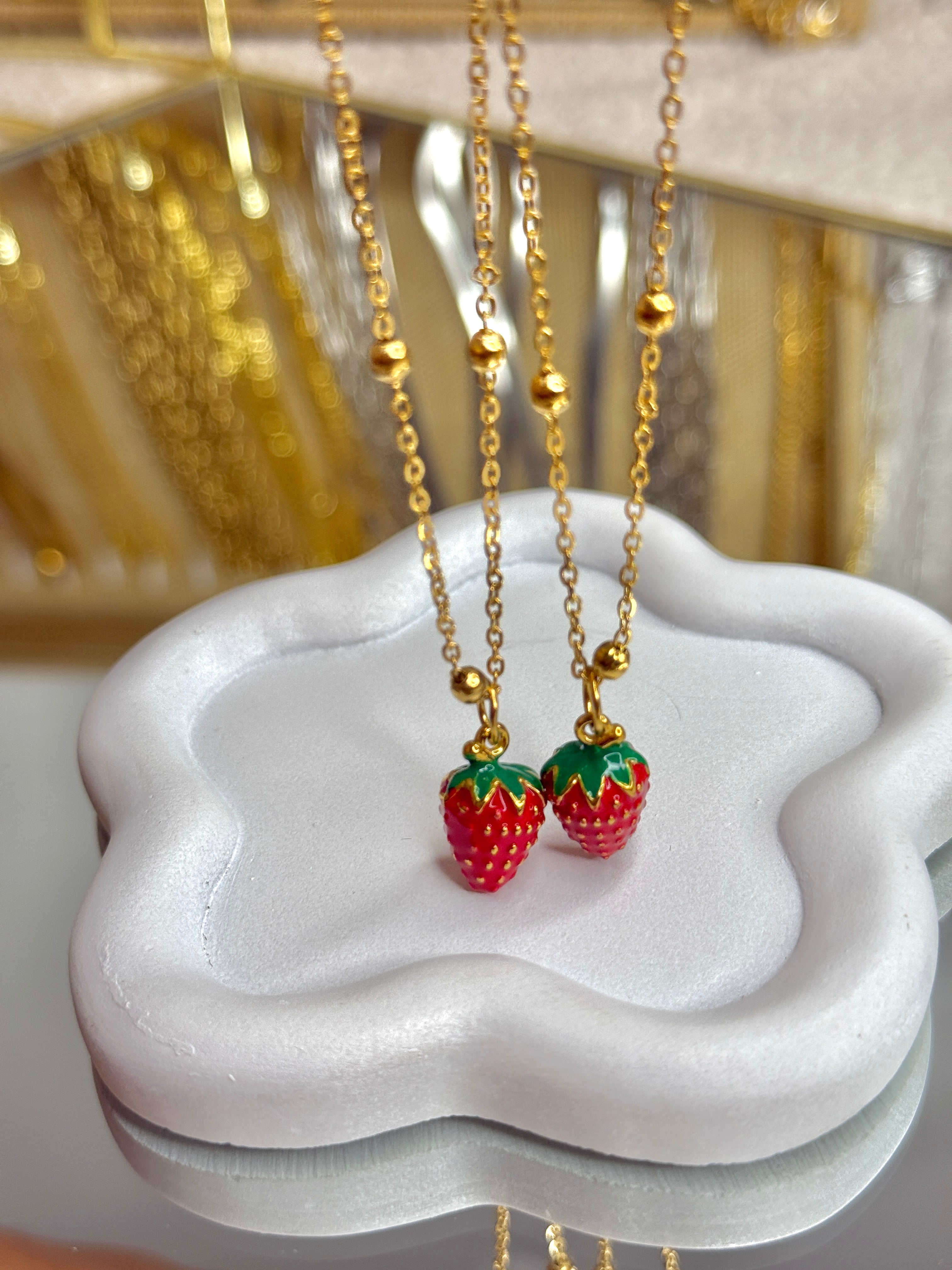 Strawberry necklace🍓
